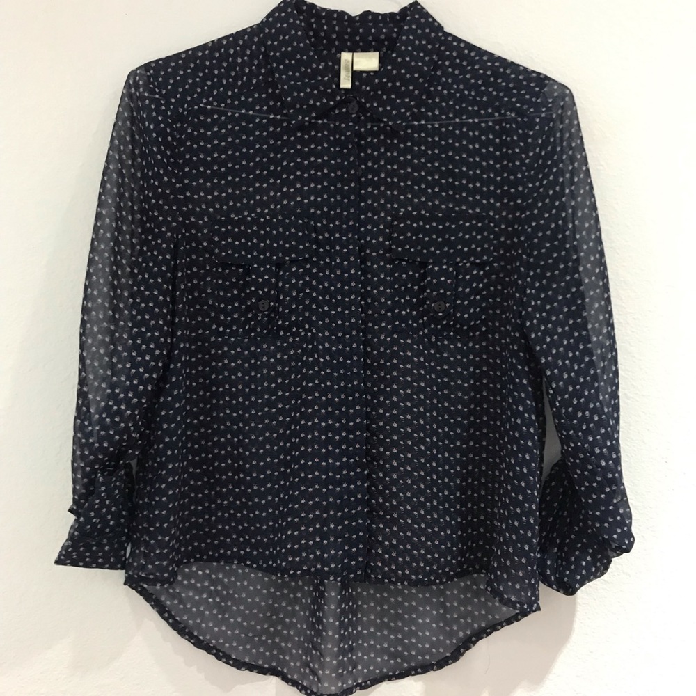 Tulip Print Button Up - image 1